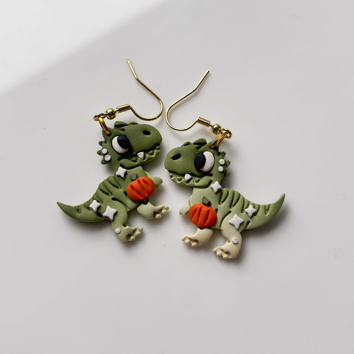 PUMPKIN T REX EARRINGS