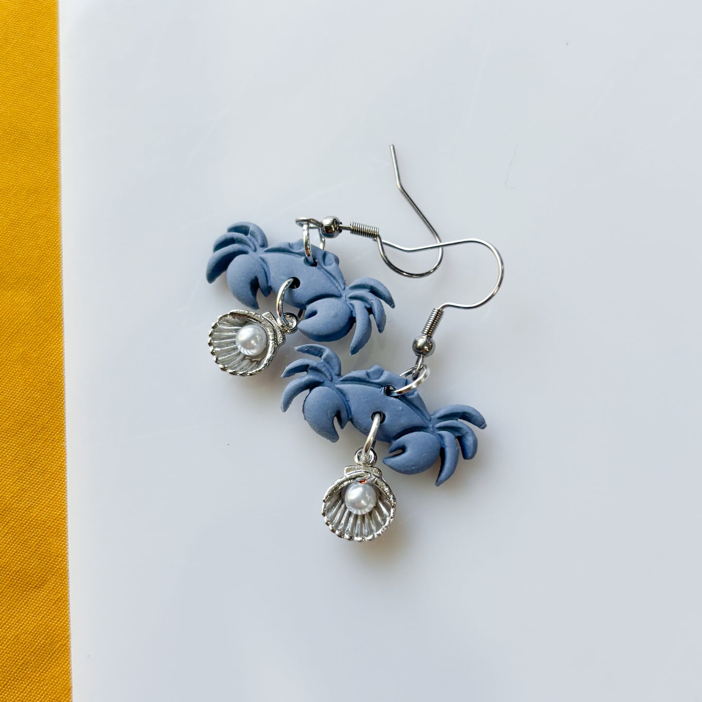 BLUE CRAB EARRINGS