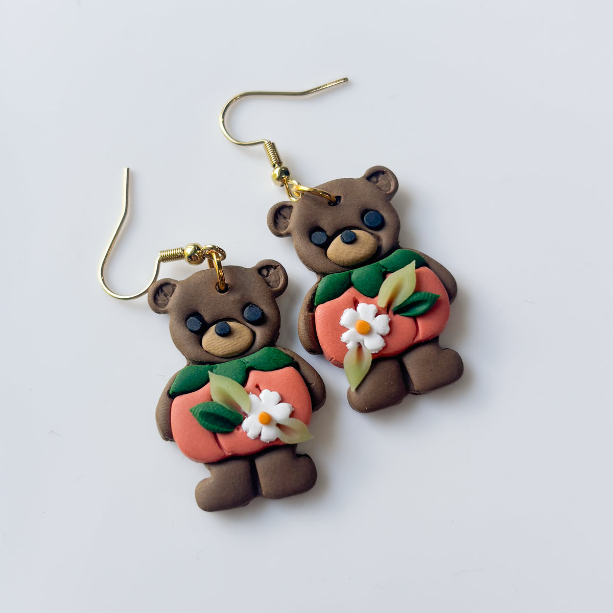 PUMPKIN BEAR EARRINGS