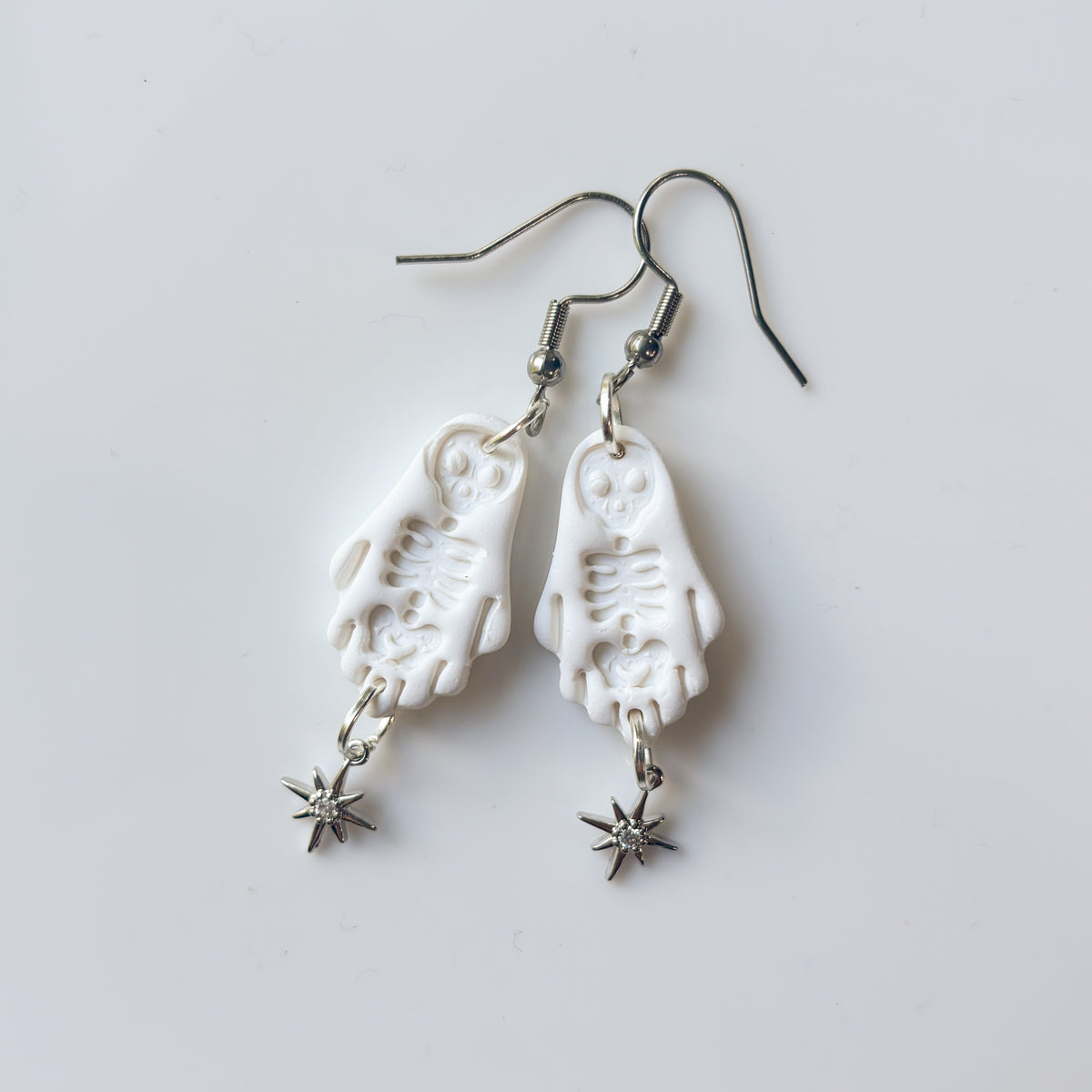 SKELETON GHOST EARRINGS