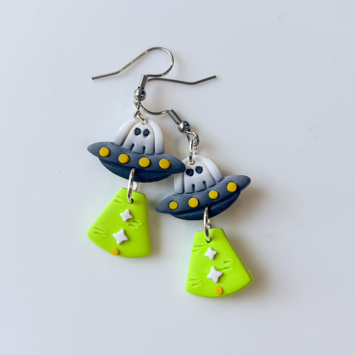 GHOST UFO EARRINGS