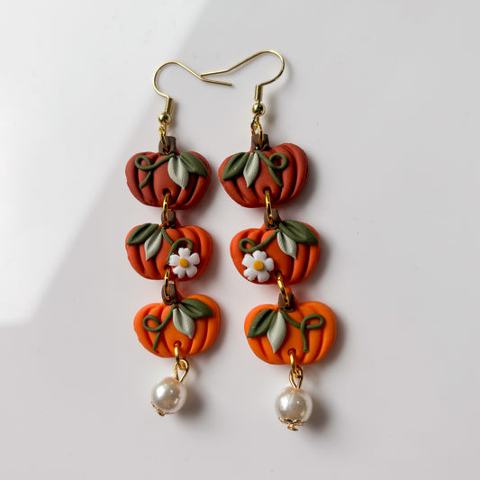 PUMPKIN TRIO EARRINGS