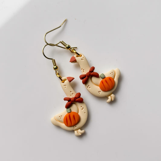 PUMPKIN GEESE EARRINGS