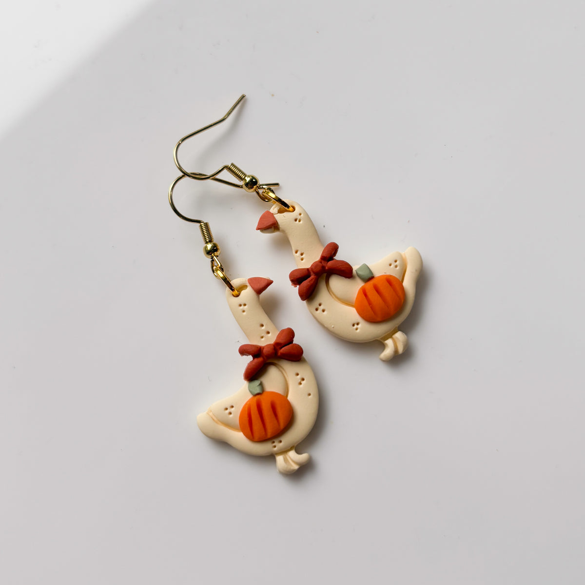 PUMPKIN GEESE EARRINGS