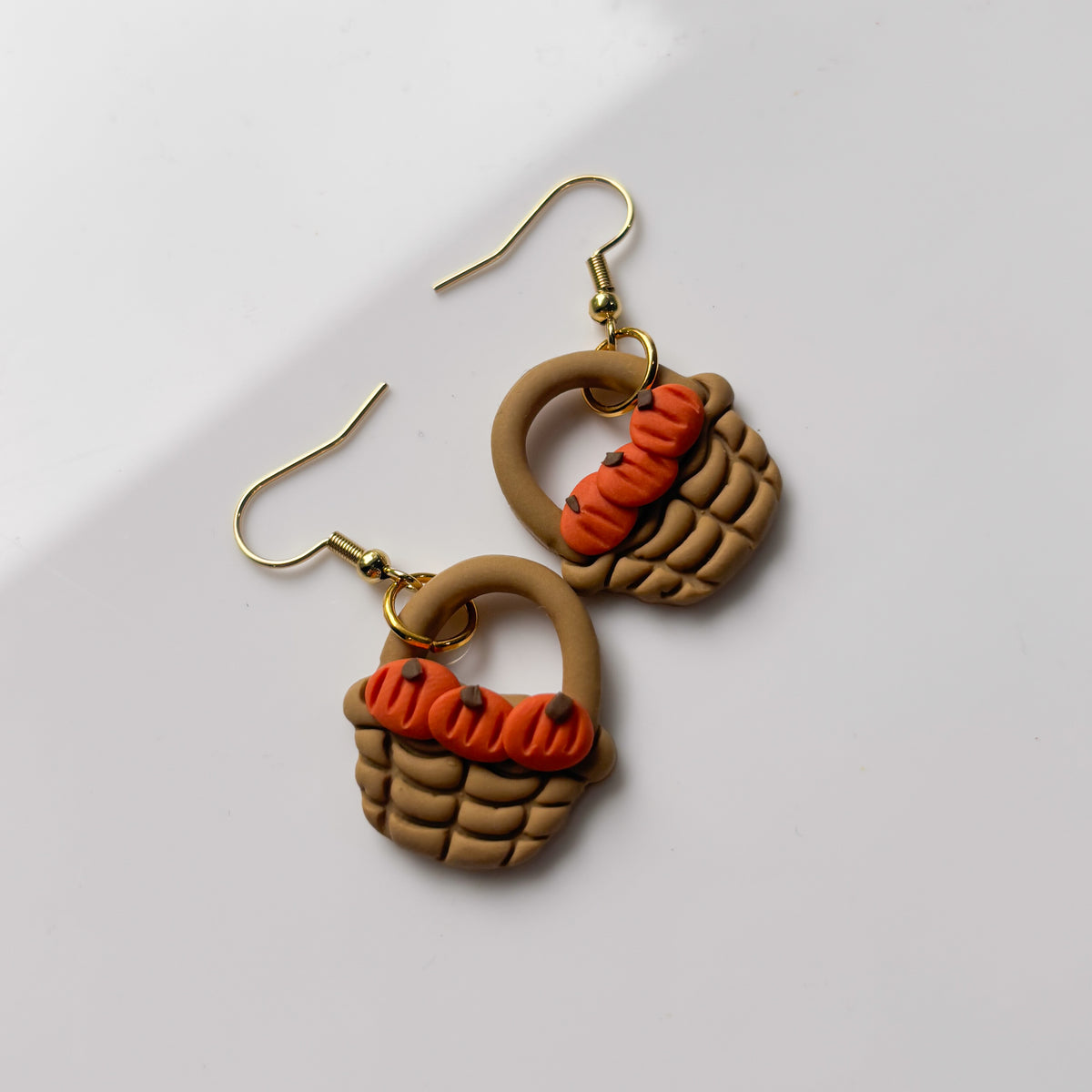PUMPKIN BASKET EARRINGS