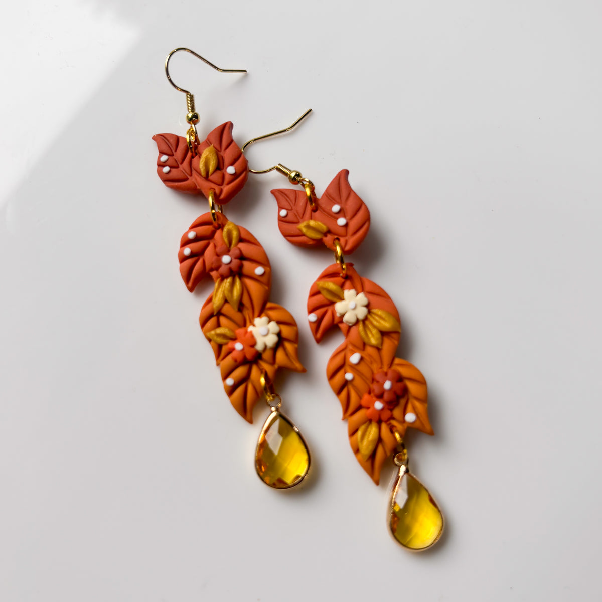 FALL LEAF DANGLE EARRINGS