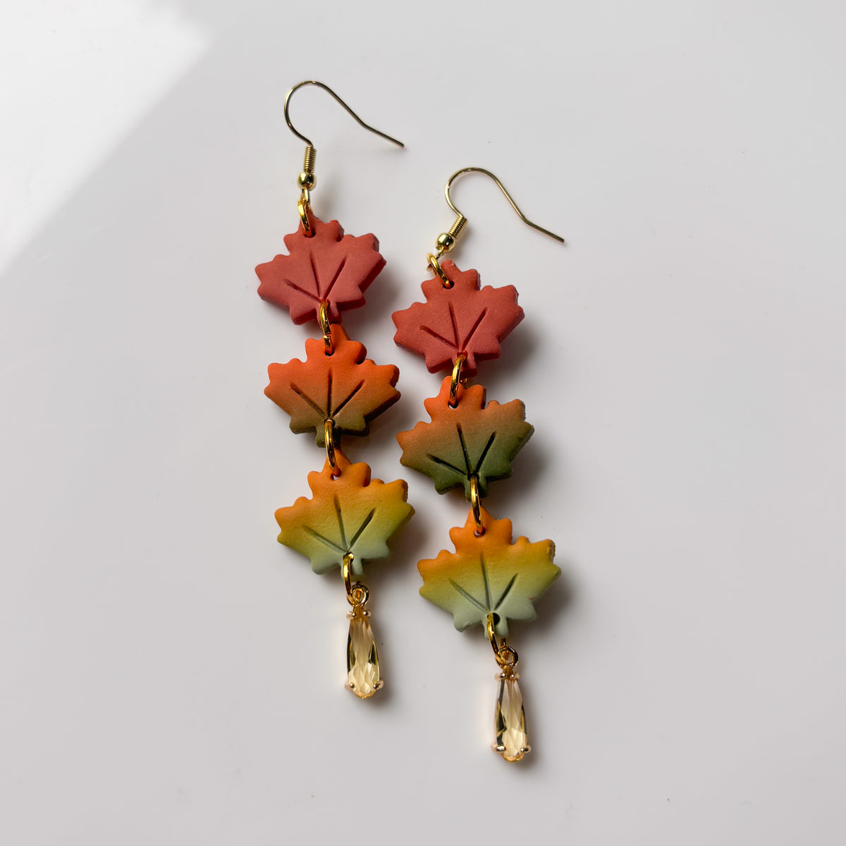 LEAF TRIO EARRINGS