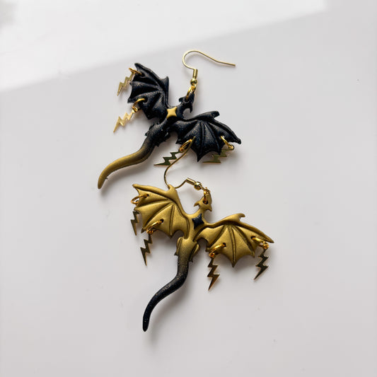 BRONZE & BLACK LIGHTNING DRAGONS