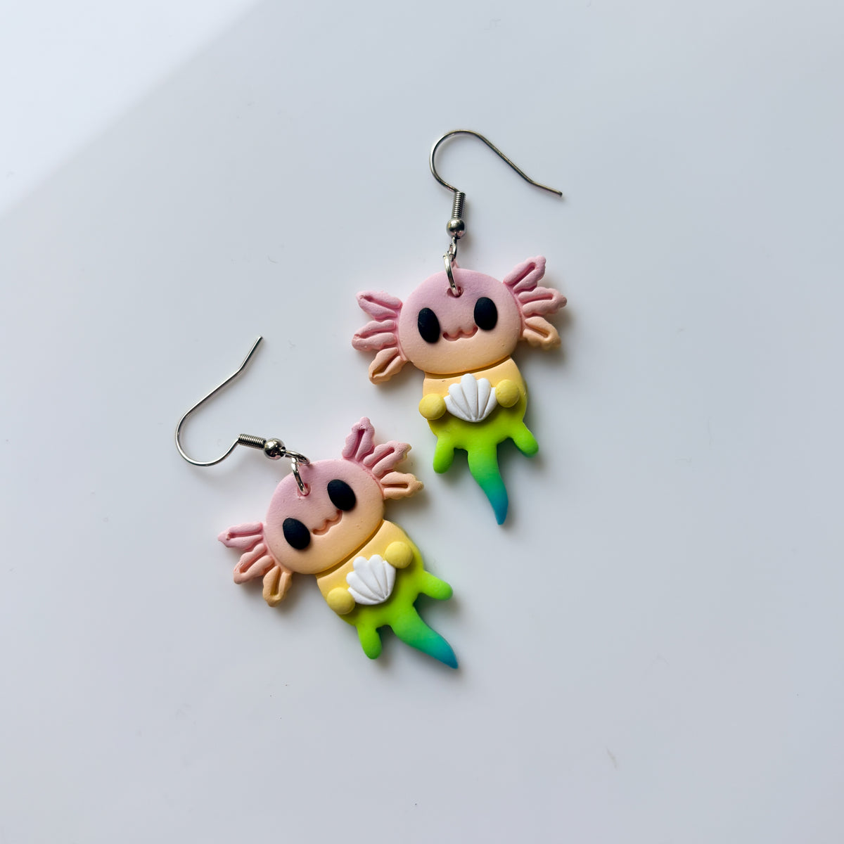 RAINBOW AXOLOTL EARRINGS