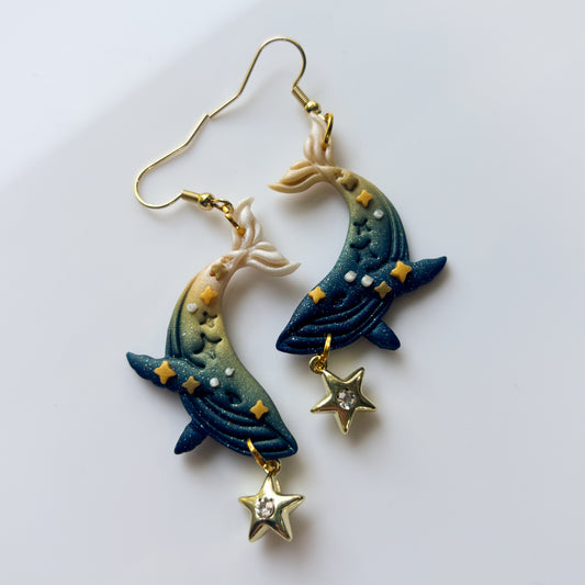 STARRY WHALE EARRINGS