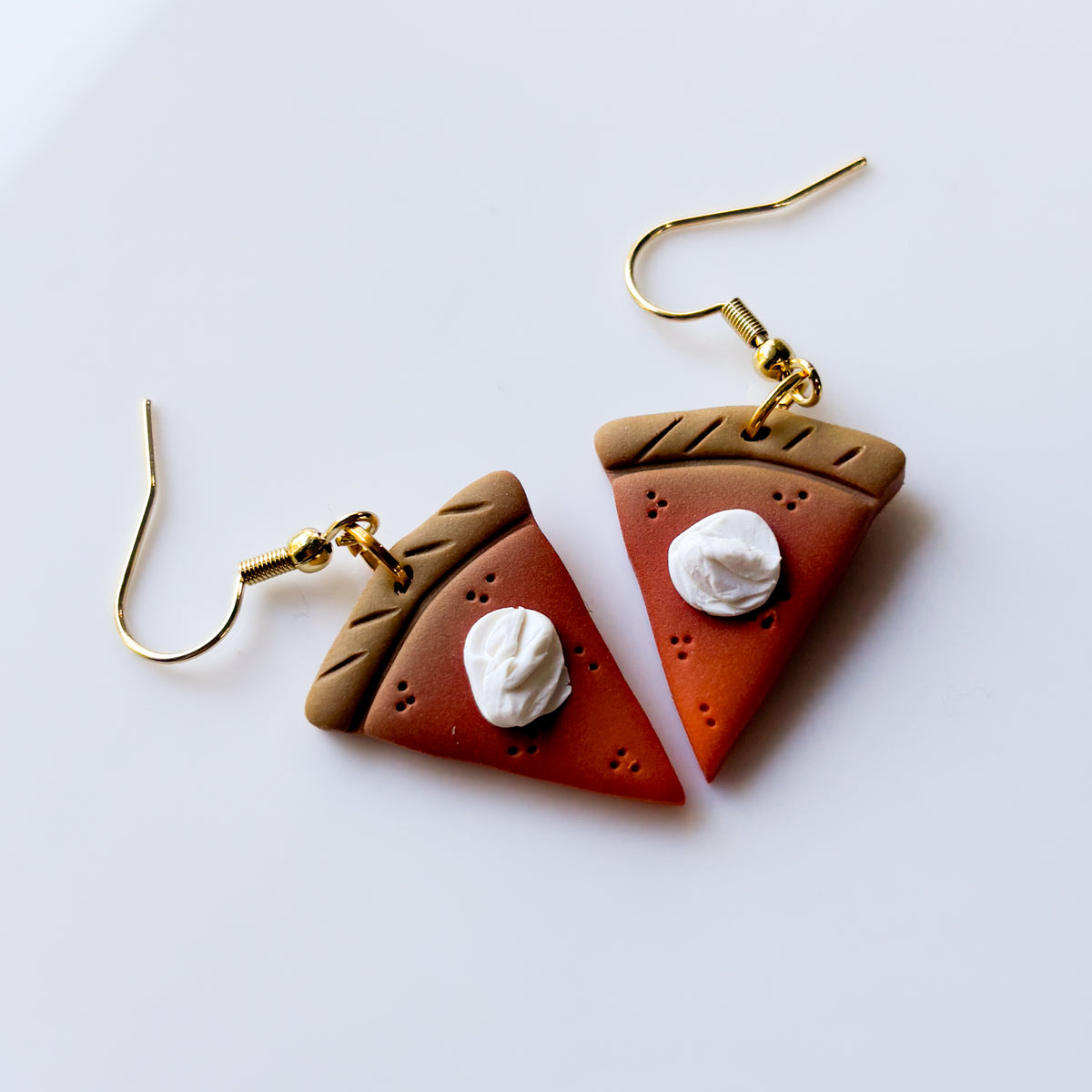 PUMPKIN PIE SLICE EARRINGS