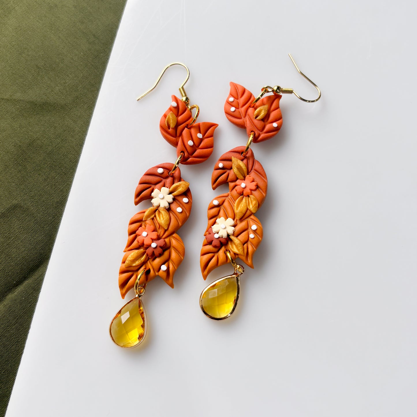 FALL FLOWER DROP EARRINGS