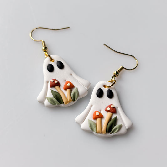 MUSHROOM GHOST EARRINGS
