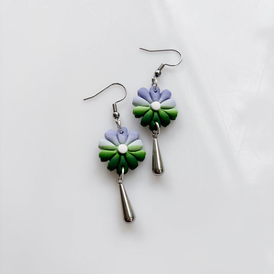 GENDERQUEER PRIDE EARRINGS (FLOWERS)