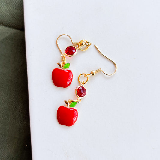 APPLE CHARM EARRINGS