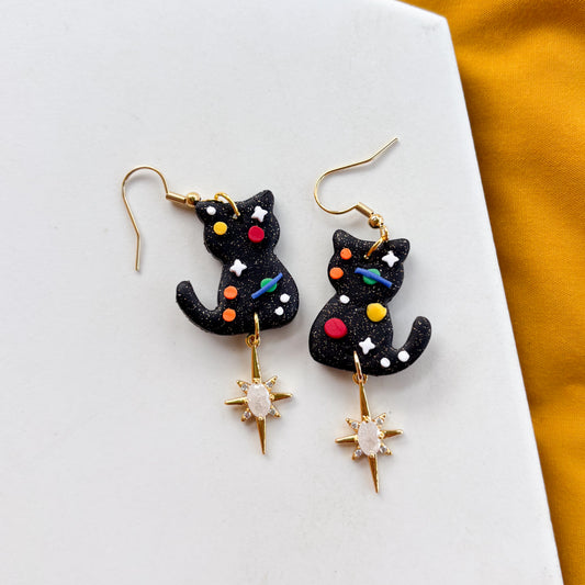 SPACE CAT EARRINGS