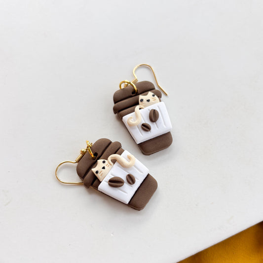 CAT-PPUCHINO EARRINGS