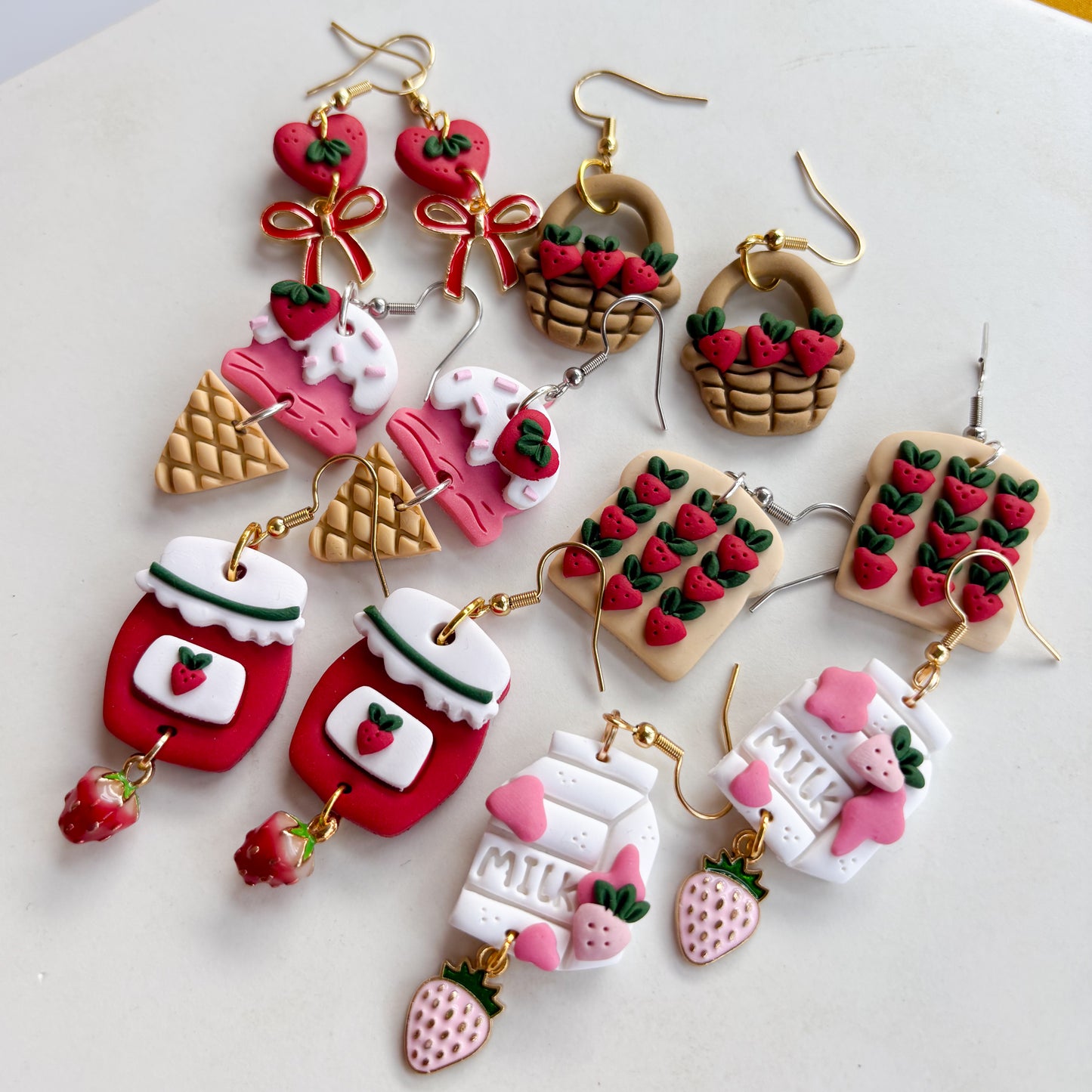 STRAWBERRY BASKET EARRINGS
