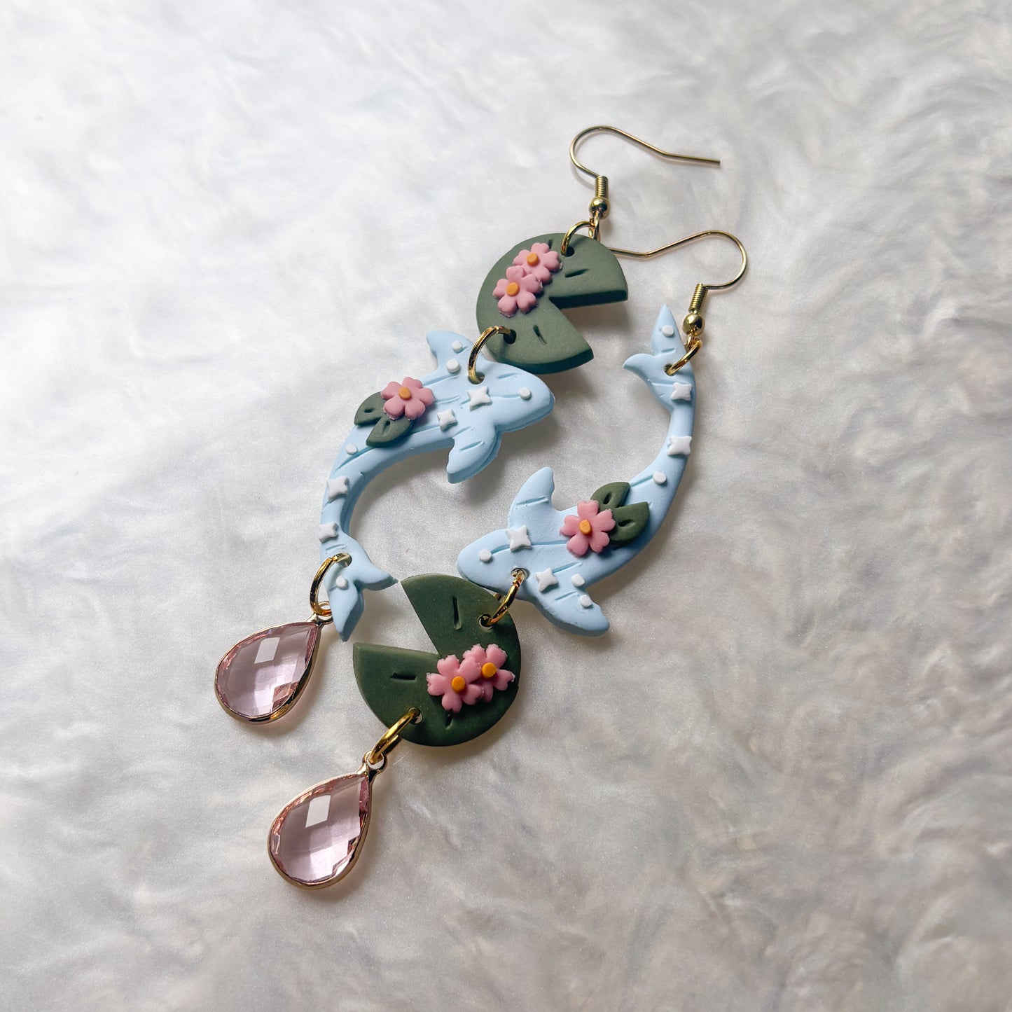 BLUE RIVER KOI EARRINGS