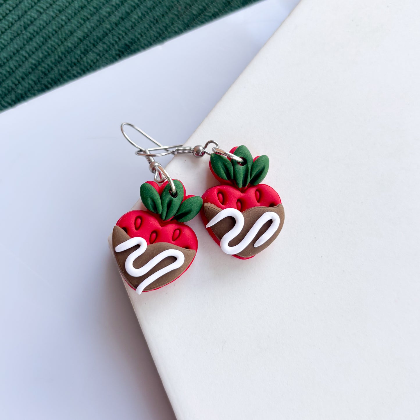 CHOCOLATE STRAWBERRY EARRINGS