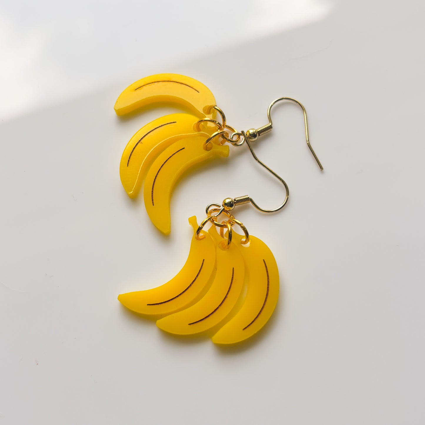 BANANA BUNCH ACRYLIC EARRINGS