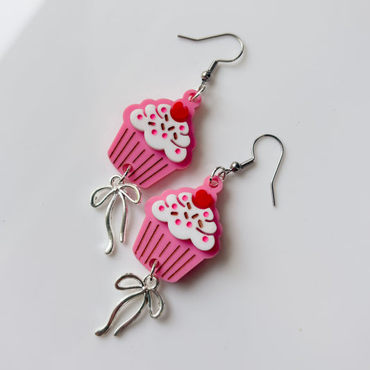 CUPCAKE ACRYLIC EARRINGS