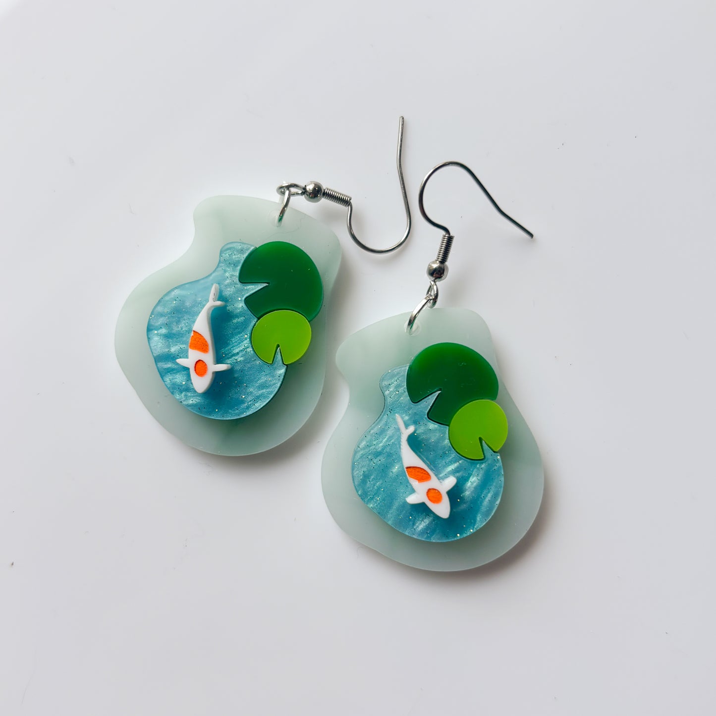 KOI POND ACRYLIC EARRINGS
