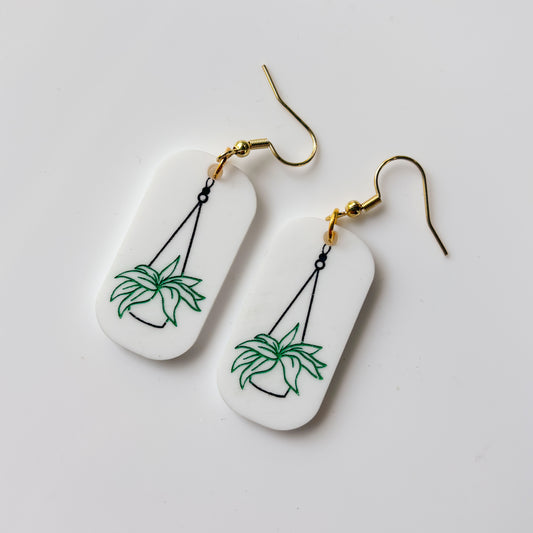 HANGING PLANT ACRYLIC EARRINGS