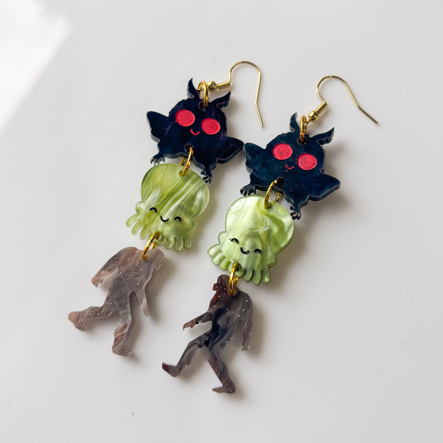 CRYPTID TRIO ACRYLIC EARRINGS