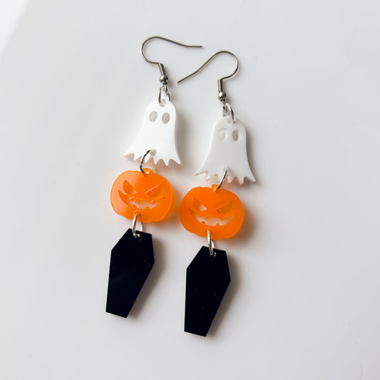 HALLOWEEN TRIO ACRYLIC EARRINGS