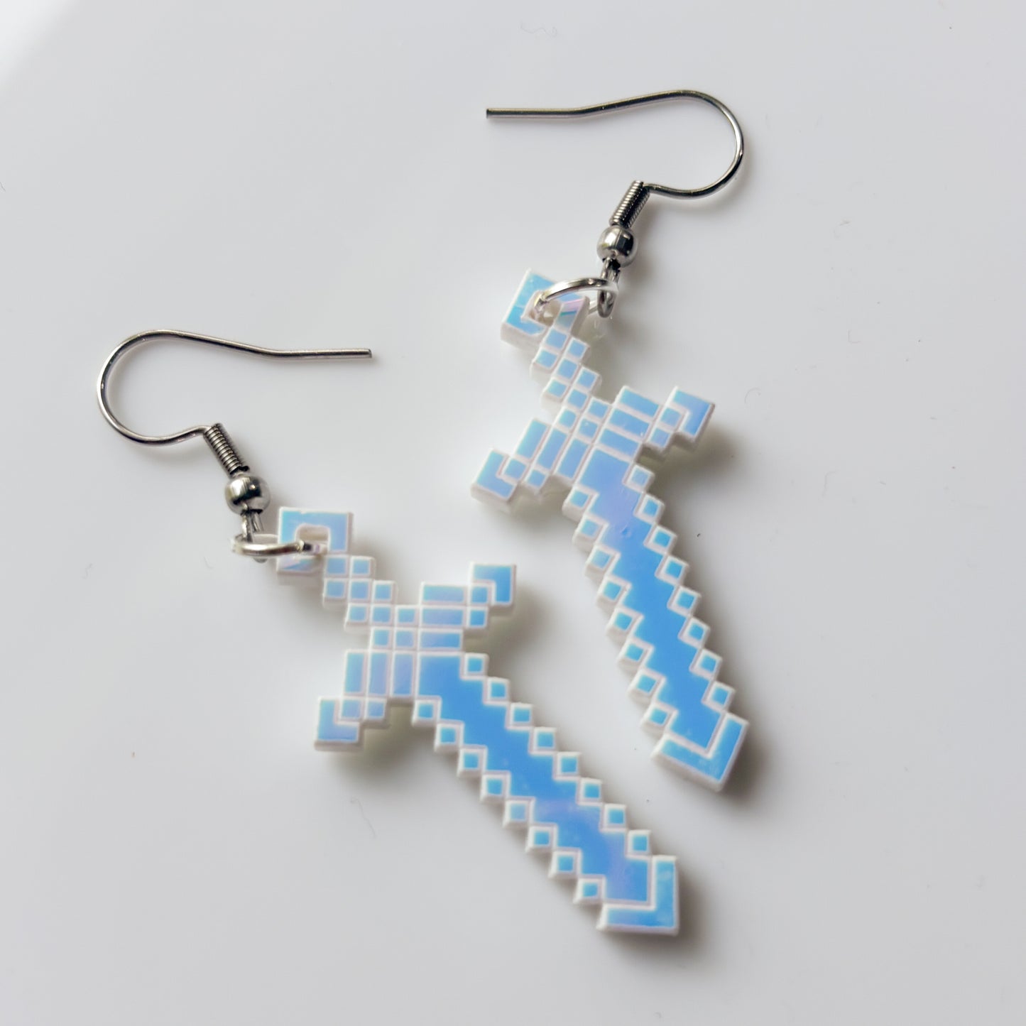DIAMOND SWORD ACRYLIC EARRINGS