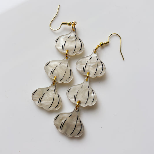 GARLIC TRIO ACRYLIC EARRINGS