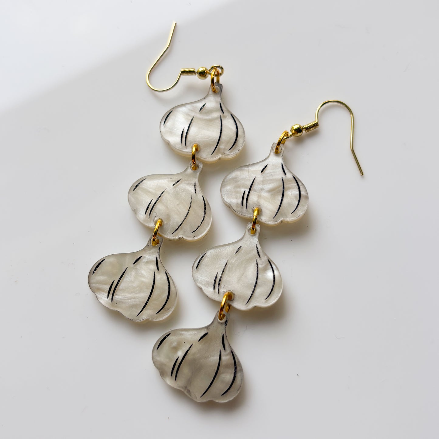 GARLIC TRIO ACRYLIC EARRINGS