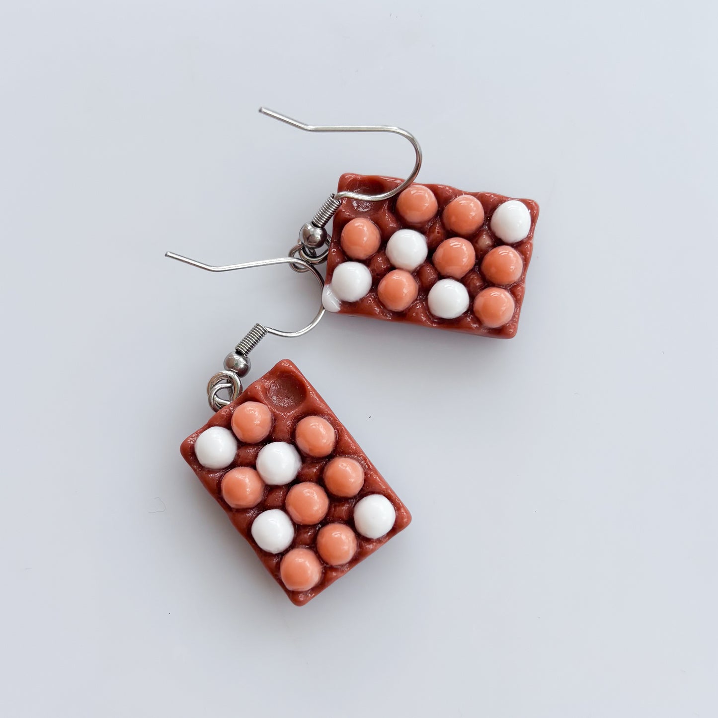 EGG BOX CHARM EARRINGS
