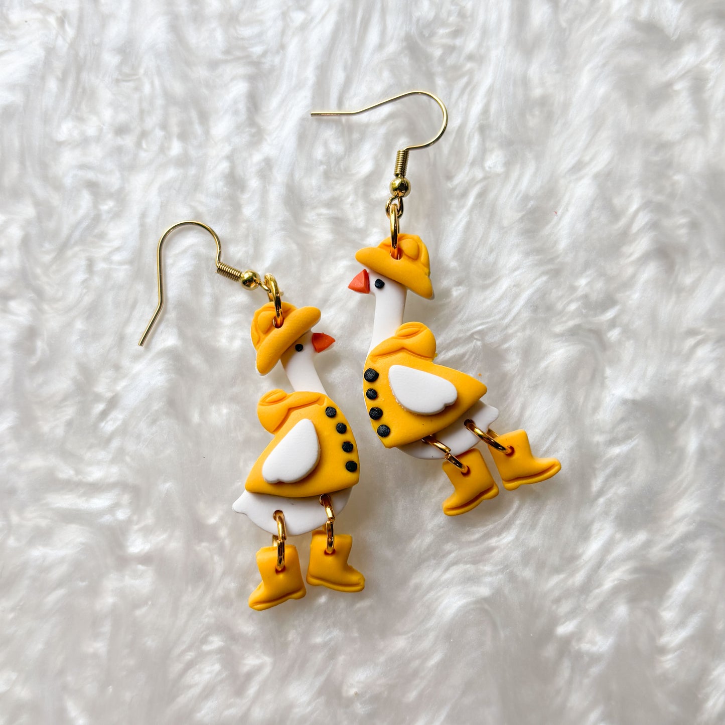 RAIN JACKET GEESE EARRINGS