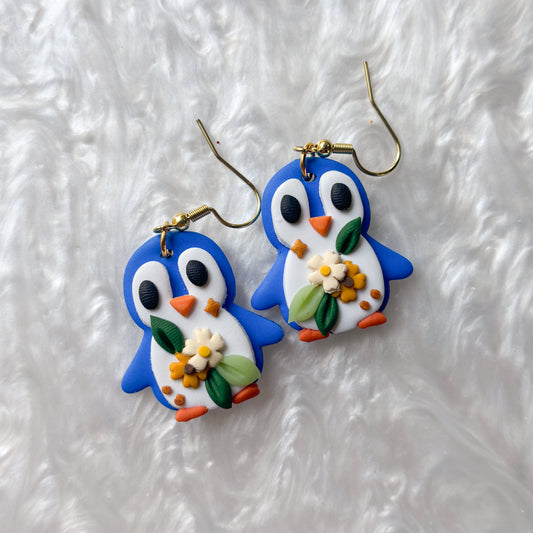 BLUE PENGUIN EARRINGS