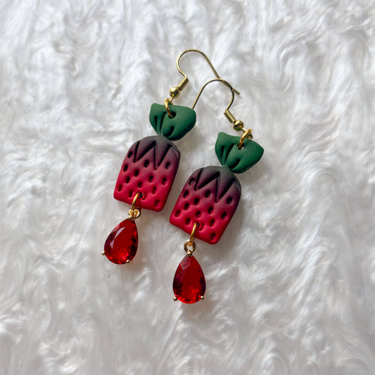 STRAWBERRY CANDY EARRINGS