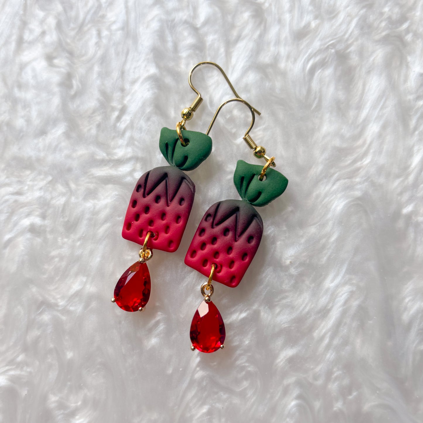 STRAWBERRY CANDY EARRINGS