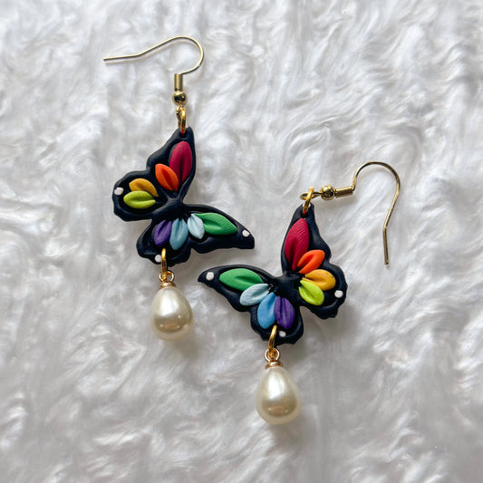 RAINBOW BUTTERFLY EARRINGS