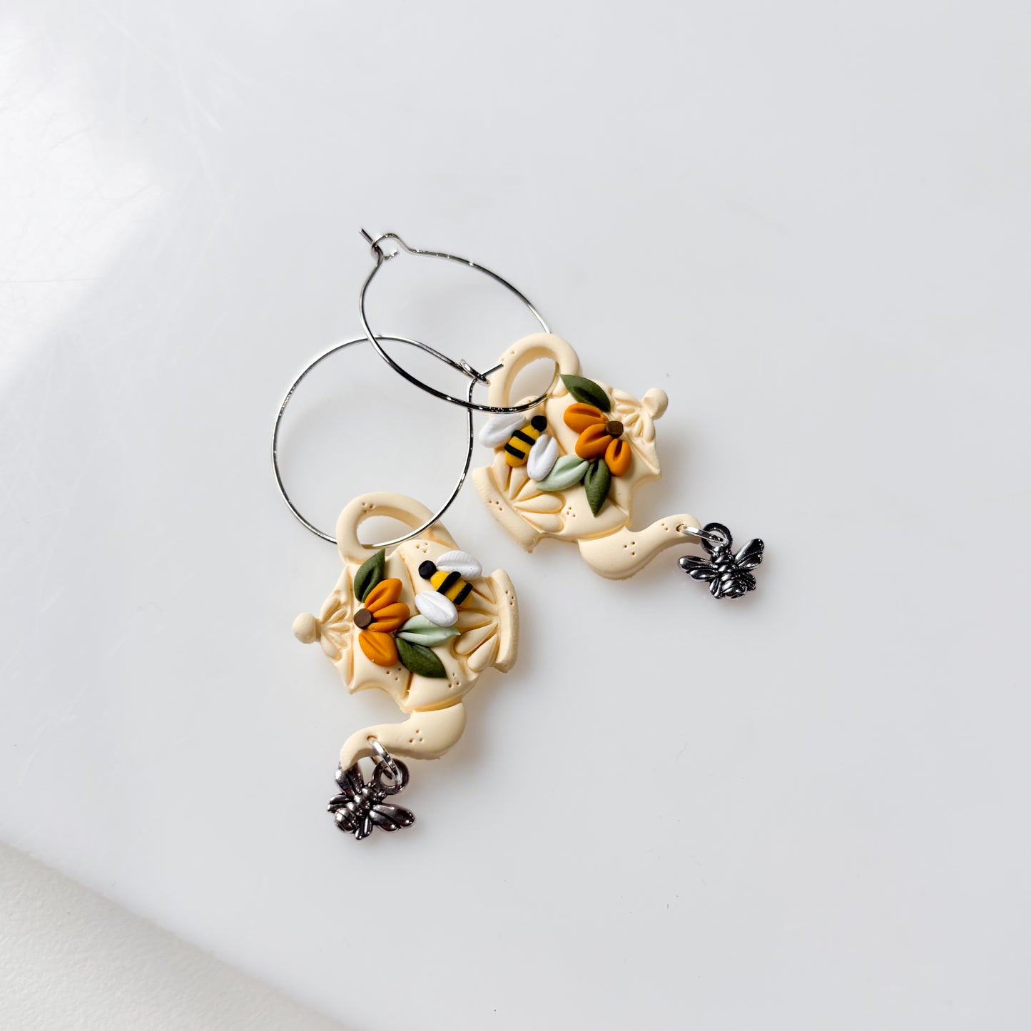 HONEYBEE TEAPOT EARRINGS