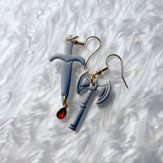 AXE & SWORD EARRINGS