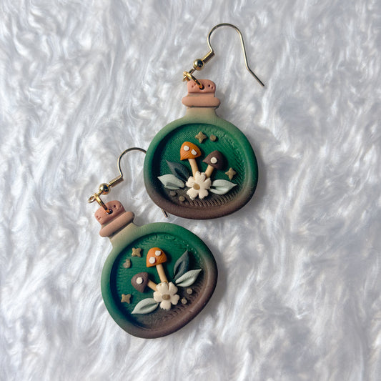 MUSHROOM POTION EARRINGS