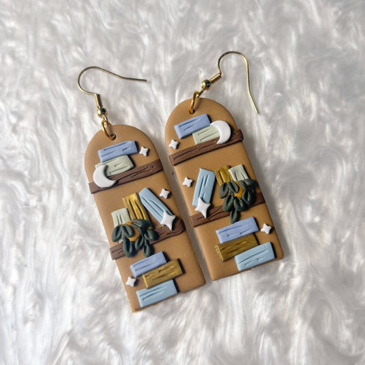 BOOKSHELF EARRINGS