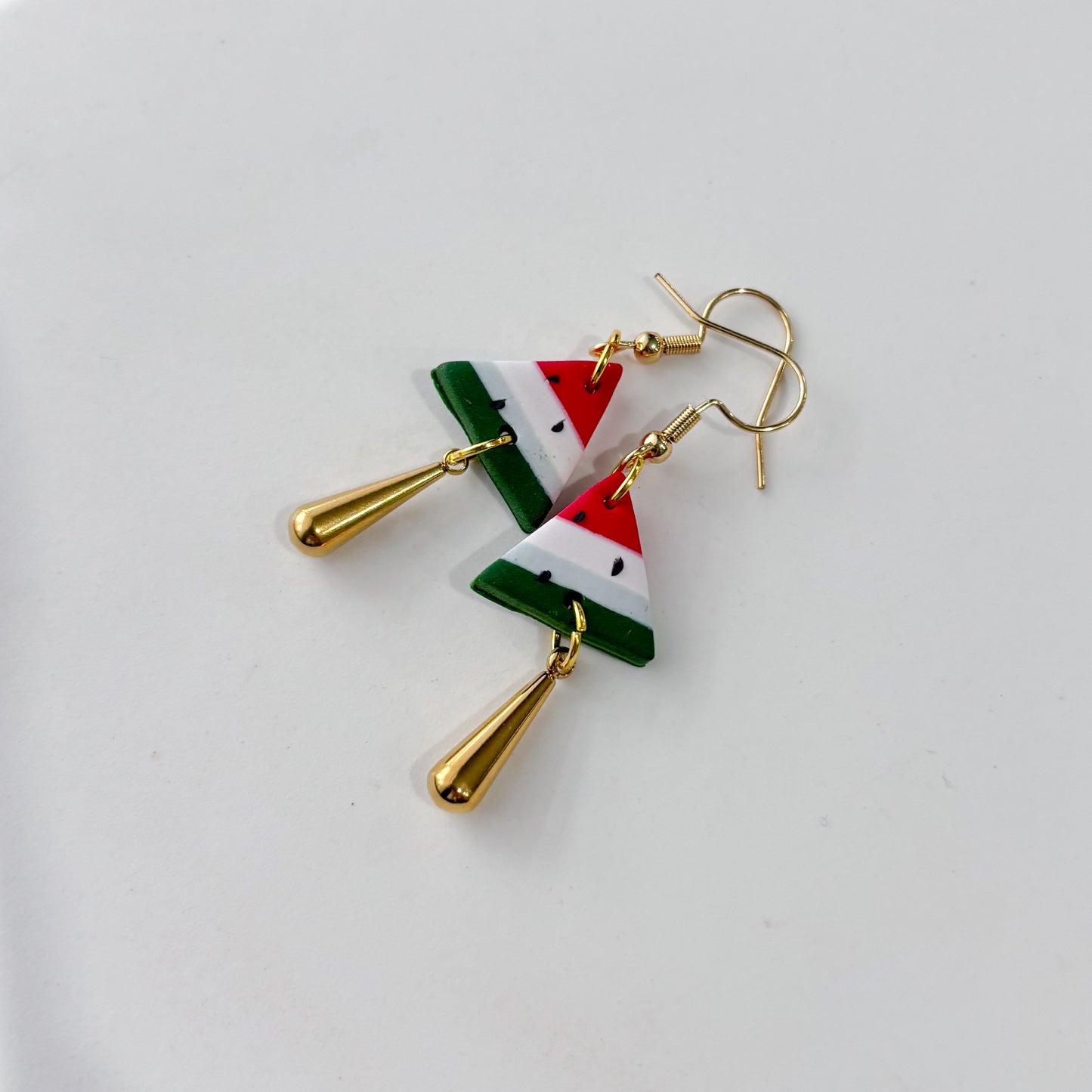 WATERMELON SLICES FOR PALESTINE EARRINGS