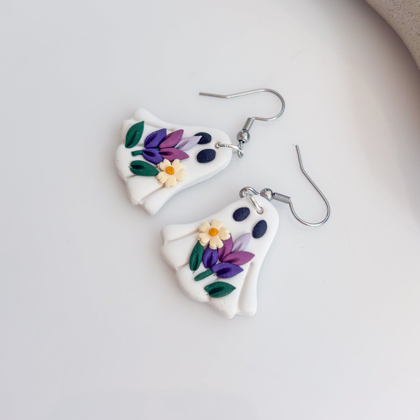 LAVENDER GHOST EARRINGS