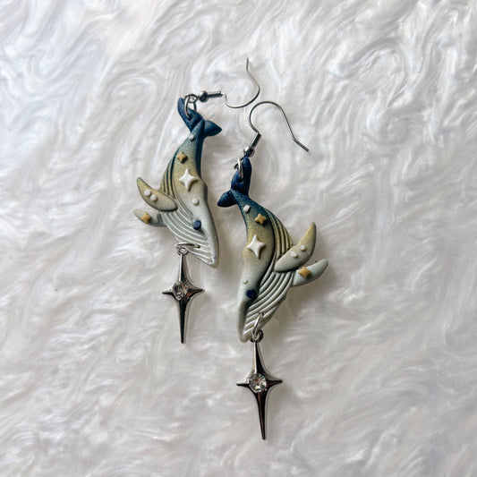 STARRY WHALE EARRINGS
