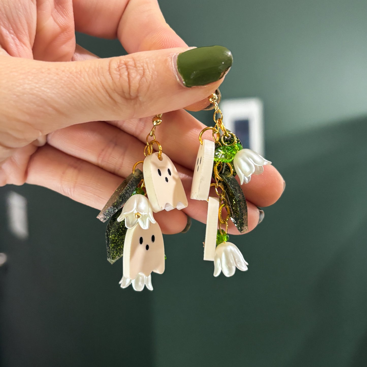 GHOSTS OF THE VALLEY ACRYLIC EARRINGS