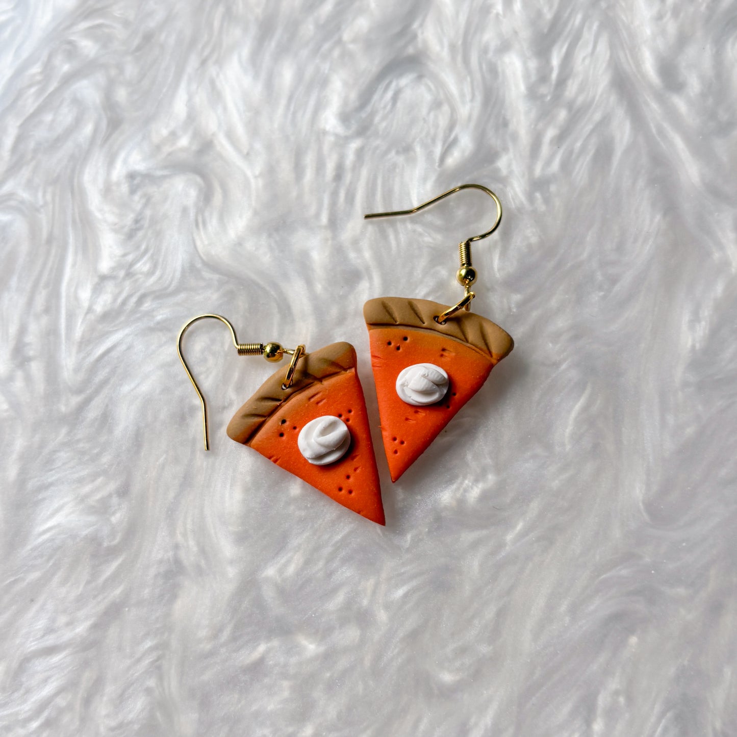 PUMPKIN PIE SLICE EARRINGS