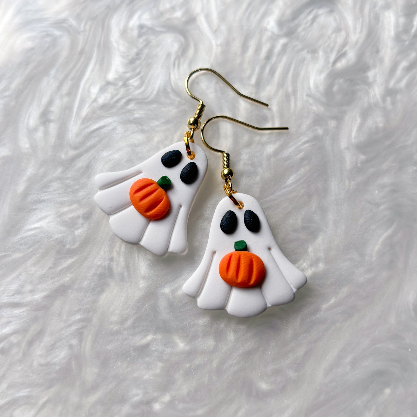 PUMPKIN GHOST EARRINGS