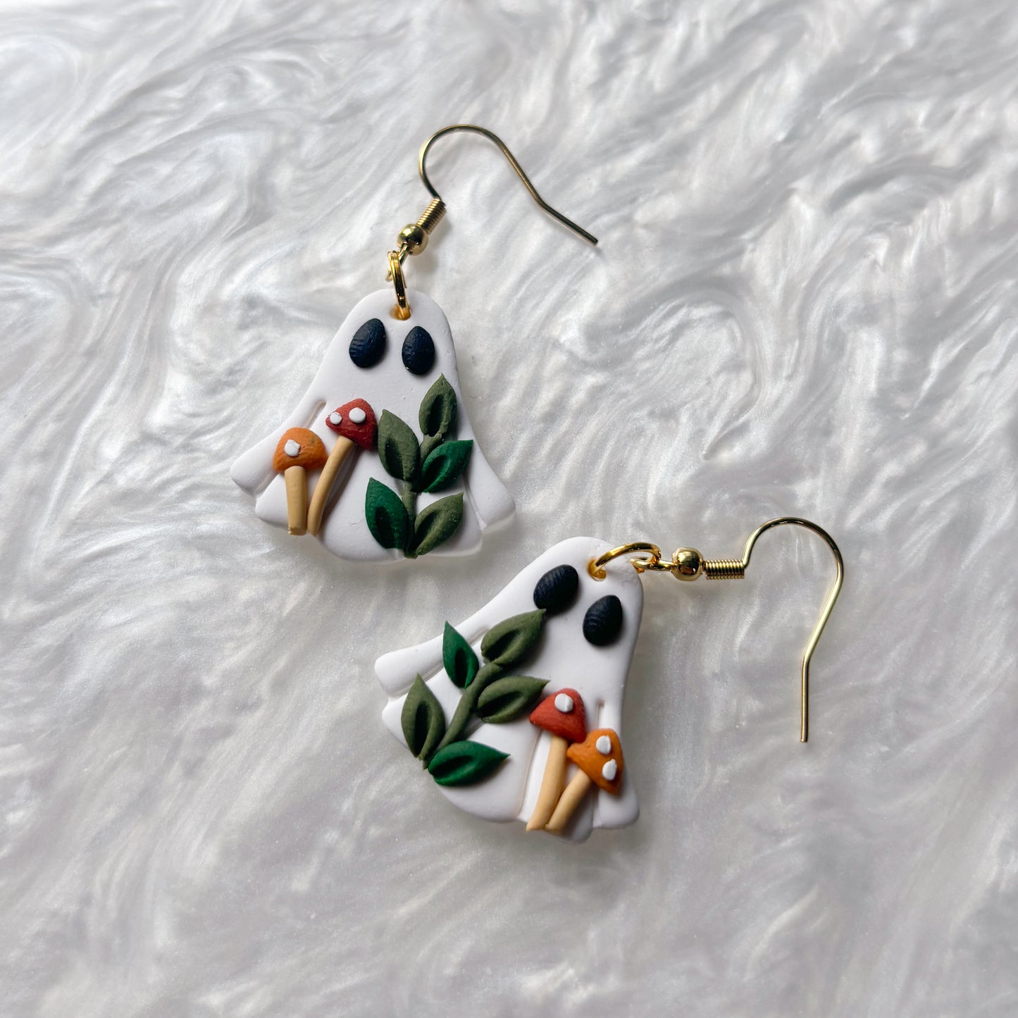 MUSHROOM GHOST EARRINGS